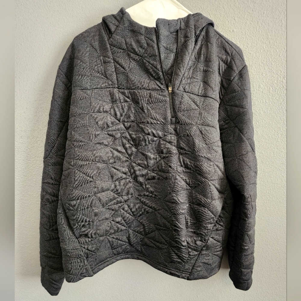 North Face Women's Quilted Quarter Zip Hoodie Large